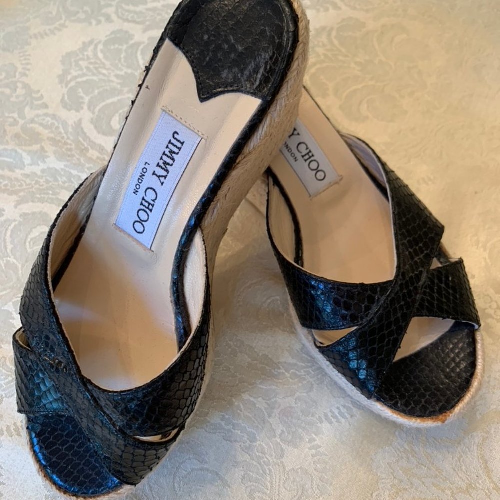 Jimmy Choo Women’s Espadrille Wedge Sandal size 6
